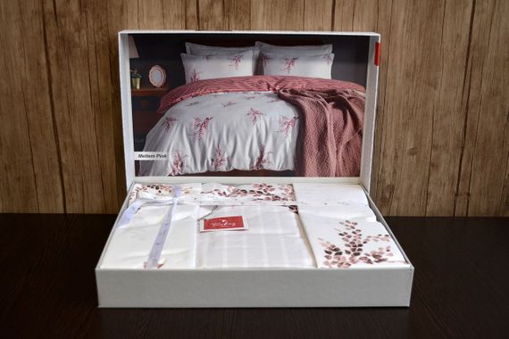 Постельное белье Turkiz Ranforse 200 х 220 см Meltem Pink | Зображення 2
