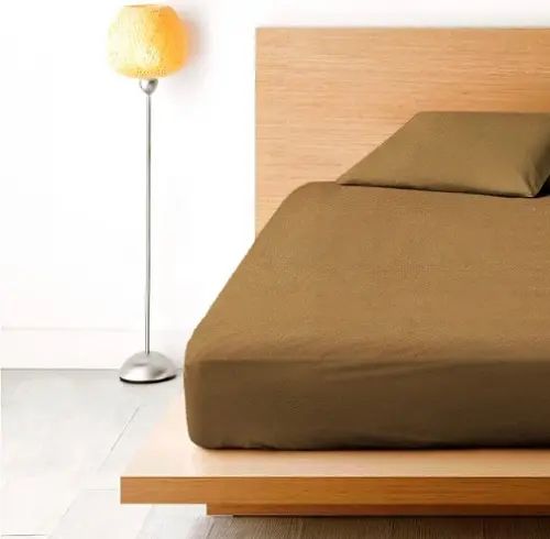 бежеве Простирадло махрове на резинці з наволочками Anisa (220х240+30 см) | Зображення 2