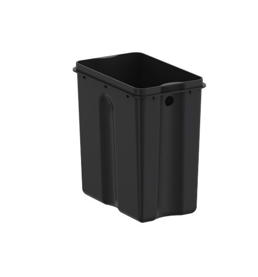 Відро для сміття Koer TC-010206-07 з плавним закриттям, прямокутне, 6 л, сірий (KR5596) | Зображення 2