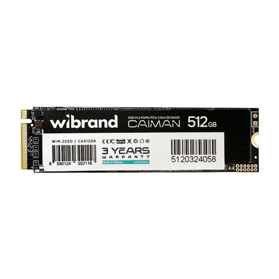 Накопичувач SSD M.2 2280 512GB Caiman Wibrand (WIM.2SSD/CA512GB) | Зображення 1