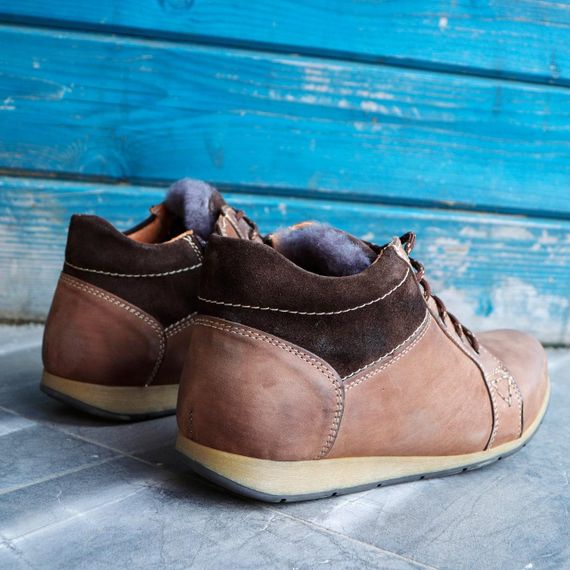 Теплі зимові кросівки 41 42 43 розмір. Черевики з натурального нубуку! | Зображення 3