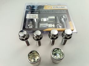 Болти секретні М12х30х1,25, Walline (372120 Н2) наруг./хром/конус