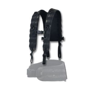 Ремені плечові (лямки) м'які для тактичних поясів РПС чорний мультикам