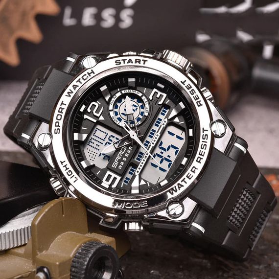 Часы Sanda 6024 Black-Silver | Зображення 2