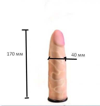 Насадка на страпон телесная EGZO, (система Vac-U-Lock) Sex Aura | Зображення 1