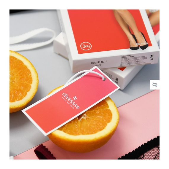 Комплект Obsessive Selinne женская рубашка с двойными бретелями и стринги, черный, M/L Sex Aura | Зображення 5