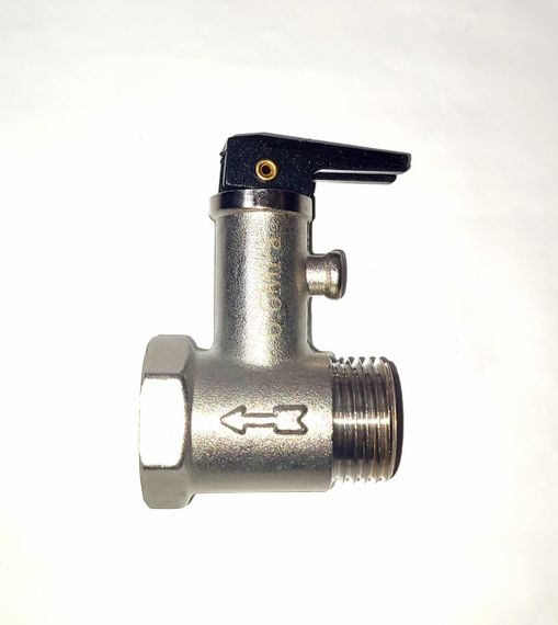 Обратный клапан латунный защитный для бойлеров на резьбе 1/2" с флашком (весом) оригинал Италия