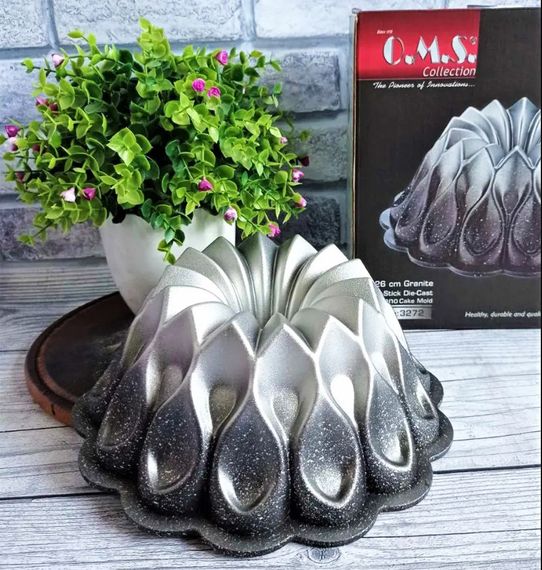 Форма для выпекания кекса O.M.S. Collection 3272 26 см для выпечки с гранитным покрытием Серебряный (Турция) | Зображення 2
