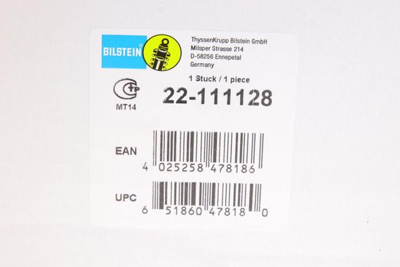 Амортизатор передний Toyota Corolla 01-07 R  B4  22-111128 | Зображення 1