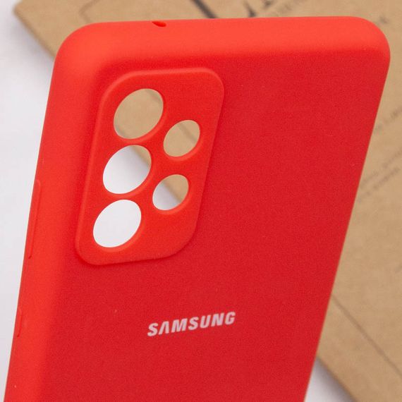 Чохол Silicone Cover Full Camera (AA) для Samsung Galaxy A33 5G Full camera, Червоний / Red | Зображення 4