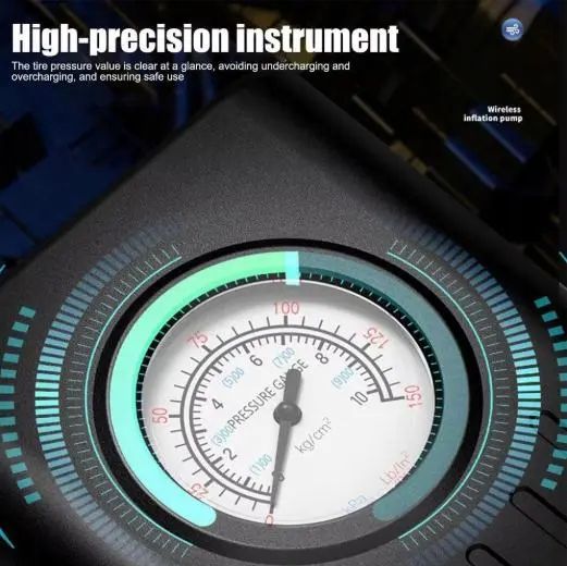 Портативный автомобильный компрессор AND1322, насос от прикуривателя 12V с манометром | Зображення 7