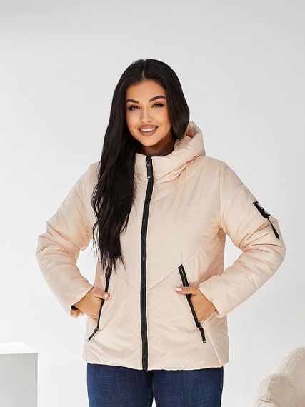 Жіноча демісезонна куртка, арт. 1008, молоко | Зображення 8