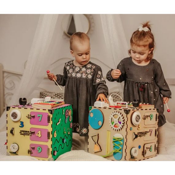 Розвиваюча іграшка Бізікуб Temple Group TG200123 30х30х30смРізнокольоровий | Зображення 2