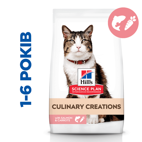 Hill's SP Adult Culinary Creations Сухий корм для дорослих котів, із лососем та морквою, 10 кг | Зображення 2