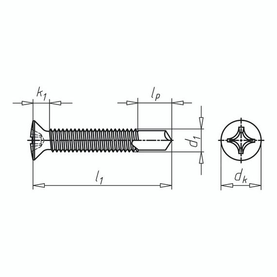 Саморіз армувальний  VZ-BL М4х16 | Зображення 1