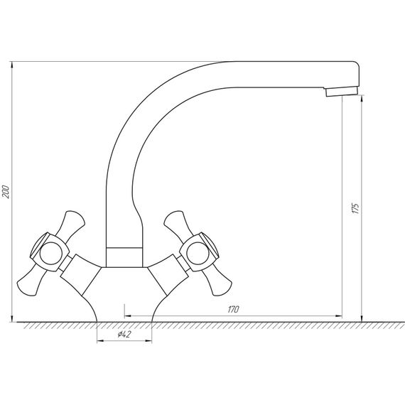 Змішувач для раковини DOMINO DKF-209-06-SHARM | Зображення 1