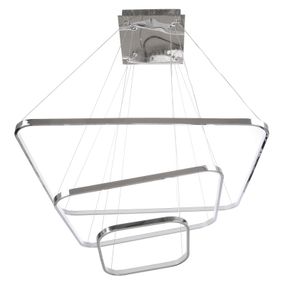 Светильник потолочный подвесной светодиодный BR-977S/160W CH led