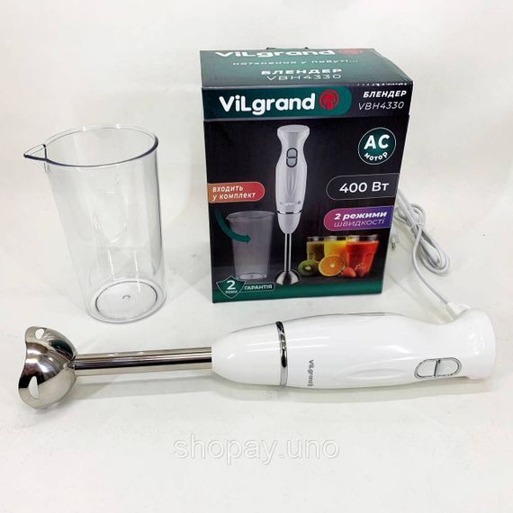 Блендер электрический для смузи ViLgrand, Блендер для смешивания крема Блендеры коктейлей HG-90 | Зображення 4