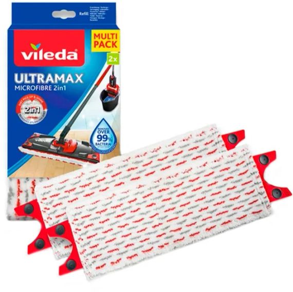 Набор сменных насадок Vileda UltraMax/Turbo 2 шт микрофибра (UA-01) | Зображення 3