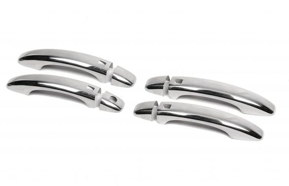 Накладки на ручки с кнопками (4 шт., нерж.) для Ауди Q5 2008-2017 гг