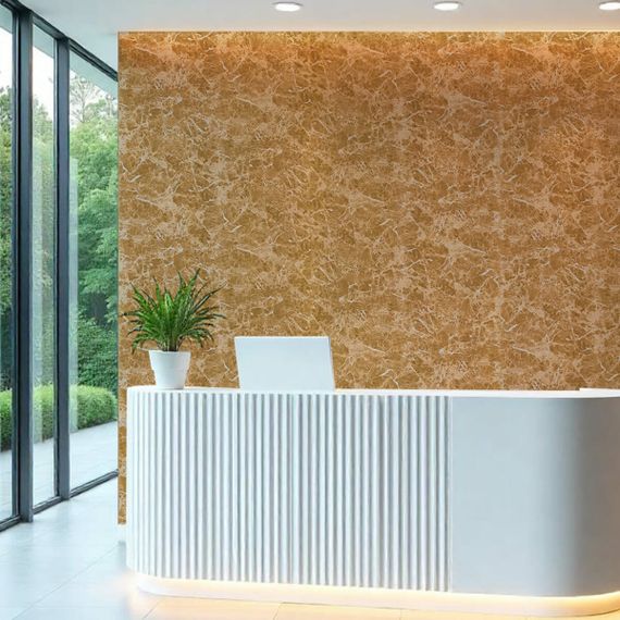 Декоративна ПВХ плита 1,22м х 2,44м х 3мм Кремовий мармур SW-00001398 | Зображення 6