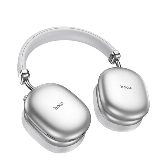 Бездротові навушники HOCO W35 Max Auspicious ANC noise reduction BT headphones Silver | Зображення 2