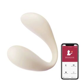Вібратор для пари BeYourLover Carla з керуванням з телефону, білий Sex Aura