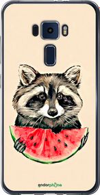 Чохол на Asus Zenfone 3 ZE552KL Єнотик з кавуном "4605u-448-2448"