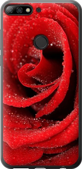 Чехол на Huawei Honor 7C Pro Красная роза "529u-2070-17620"