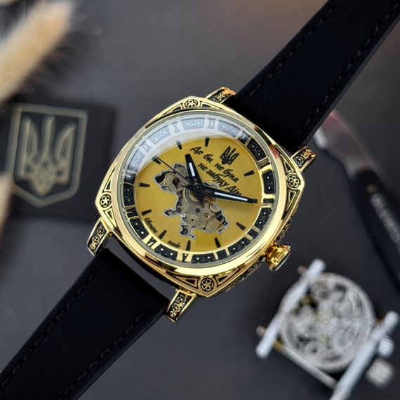 Жіночий годинник Awarder 021 Де би не була Gold-Gold-Black | Зображення 4