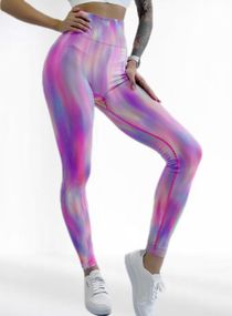 Лосіни пуш ап для фітнесу LILAFIT Рожевий градієнт L (LFL000017)