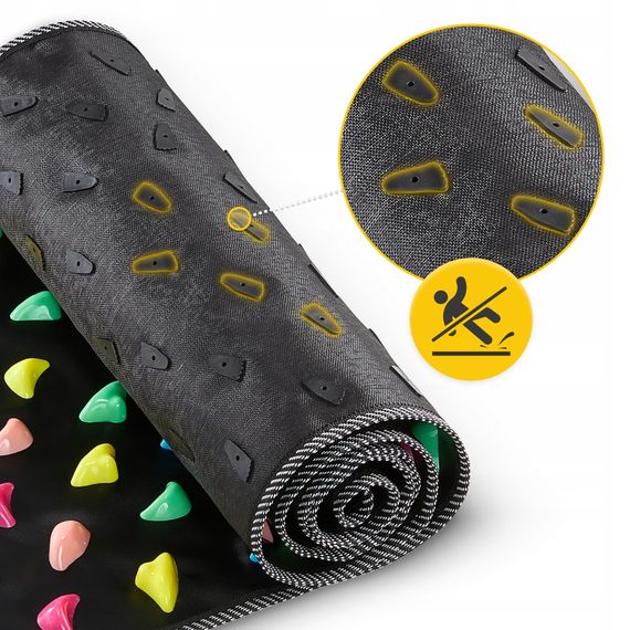 Килимок ортопедичний 4FIZJO 175 x 35 см з каменями для масажу ніг Black (P-5905973403184) | Зображення 2