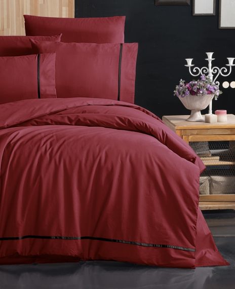 Постільна білизна First Choice Ranforce Deluxe 200 х 220 см Alisa Red | Зображення 1