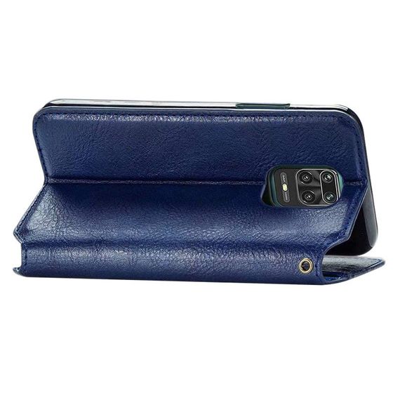 Шкіряний чохол-книжка GETMAN Cubic (PU) для Xiaomi Redmi Note 9s / Note 9 Pro / Note 9 Pro Max Штучна шкіра, Слот для візитки, Червоний | Зображення 1