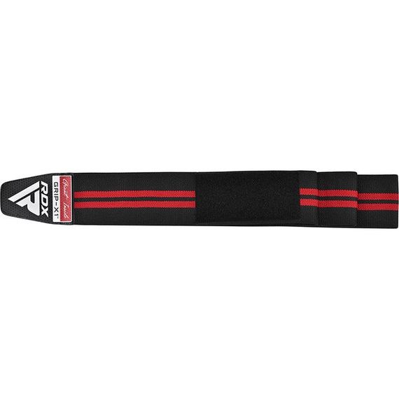 Бинты на колени RDX GYM KNEE WRAP R11 BLACK/RED | Зображення 2