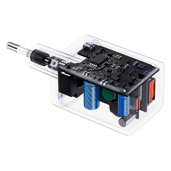 МЗП Baseus Super Si Pro Quick Charger 30W (1USB-A/1C) (CCSUPP-E) White | Зображення 3