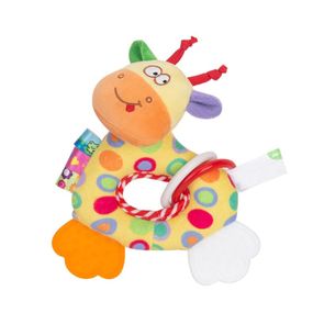 Брязкальце H168251-3ABC тварина м'яка з прорізувачем 18*5*15  Жираф