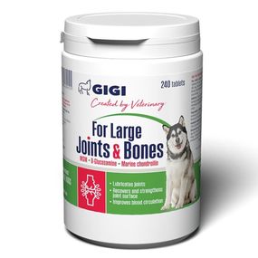 Вітаміни для суглобів у собак великих порід GiGi For Large Joints & Bones 240 табл