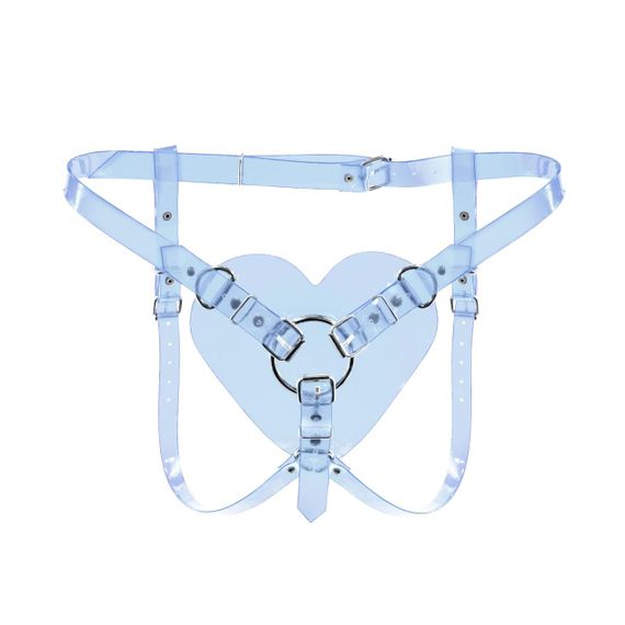 Трусики Серце для страпону Feral Feelings - Hearts Strap-on Belt Trasparent sexstyle