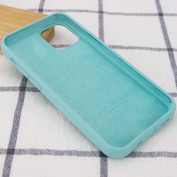 Чехол Silicone Case Full Protective (AA) для Apple iPhone 16 Pro Max (6.9") Бирюзовый / Marine Green | Зображення 2