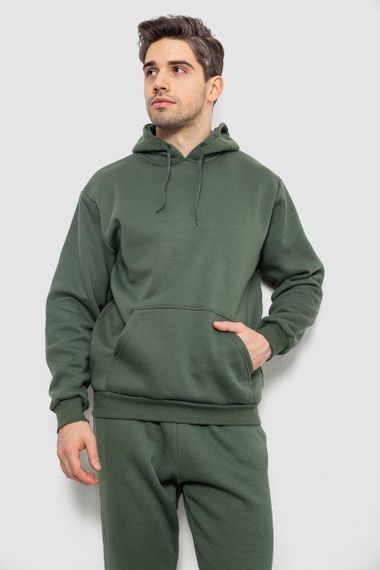 Спортивный костюм мужской на флисе, цвет хаки, 244R9162 | Зображення 1