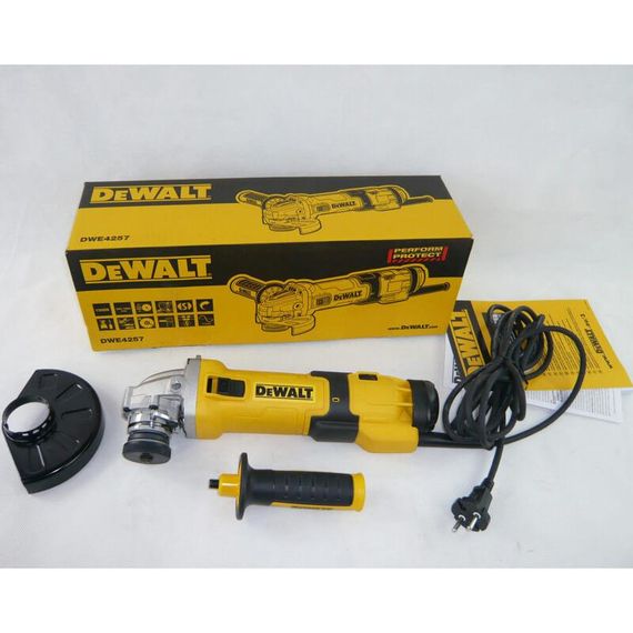 Шлифмашина угловая - болгарка сетевая 1500Вт DeWALT DWE4257 | Зображення 6