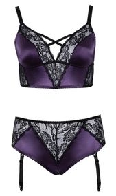 Эротический комплект BH Set purple/black XL Sex Aura