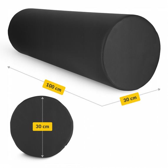 Валик для реабілітації та масажу 4FIZJO 100 x 30 см Black (P-5905973402965) | Зображення 3