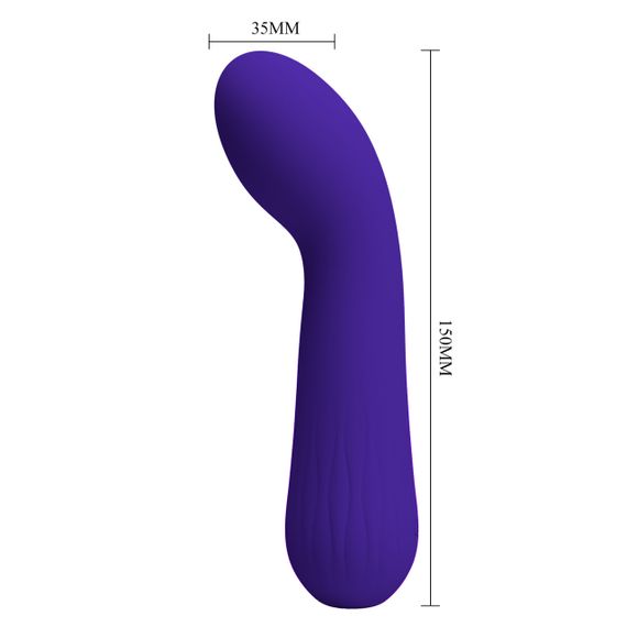 Вібромасажер для стимуляції точки G Pretty Love - Faun Dark Purple, BI-014724-3 Sex Aura | Зображення 9