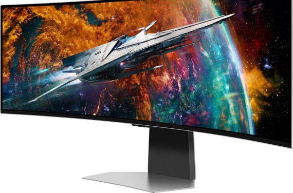 Монітор Samsung 48.7'Odyssey OLED G9 G95SC HDMI, DP, USB, MM, OLED, 5120x1440, 32:9, 240Hz, 0.3ms, CURVED (LS49CG954SIXUA) | Зображення 6