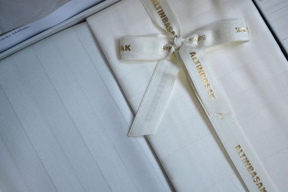 Постельное белье Altinbasak Satin 200 х 220 см Always Ekru | Зображення 2