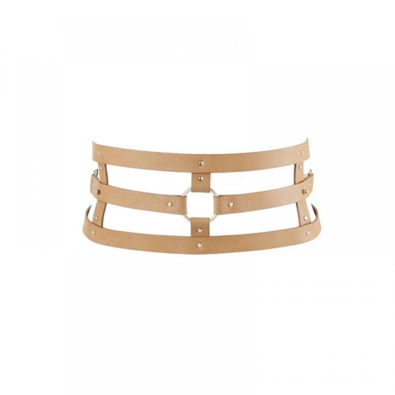 Широкий пояс із наручниками MAZE Bijoux Indiscrets бежевий Sex Aura | Зображення 2