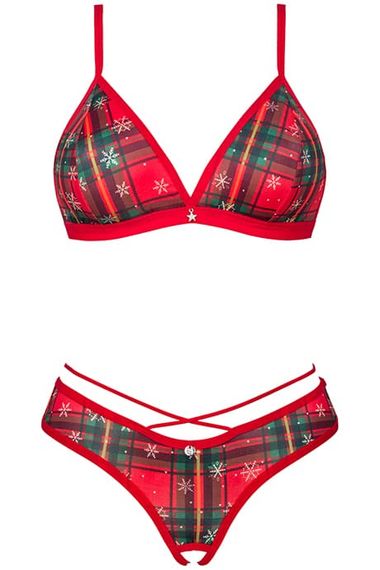 Комплект Obsessive Ms Merrilo set Червоний M/L | Зображення 2