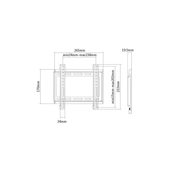 Кронштейн Brateck KL22-22F | Зображення 1